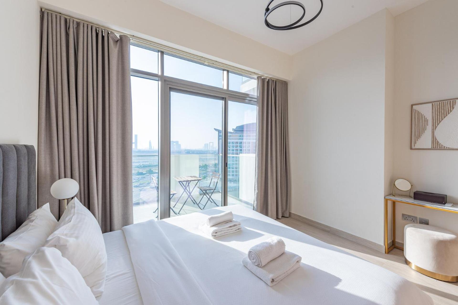 Cozy & Convenient 1Br Haven In Al Jaddaf Apartment Dubai Bagian luar foto