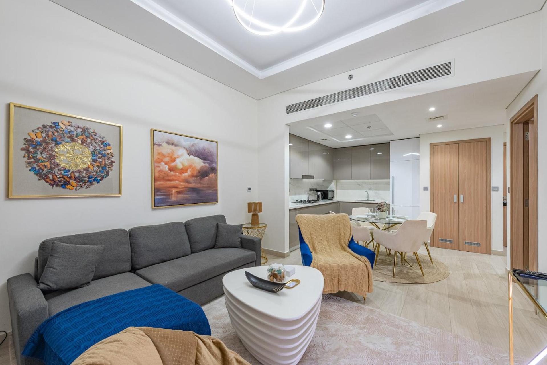 Cozy & Convenient 1Br Haven In Al Jaddaf Apartment Dubai Bagian luar foto